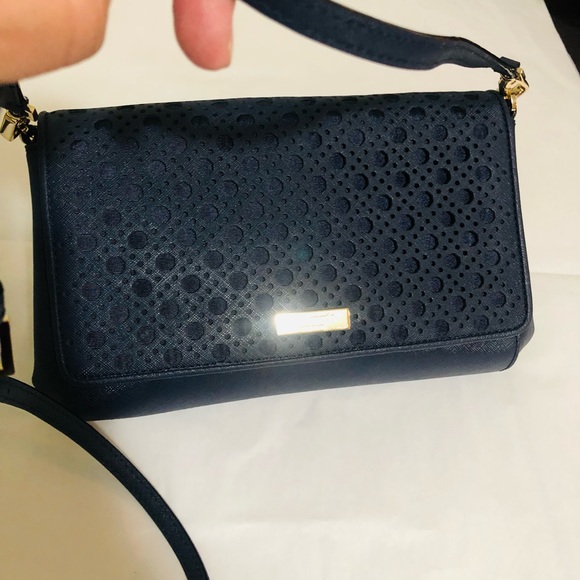 ❤️SOLD❤️Kate Spade Newbury Lane Caining Crossbody  Handbag Navy Blue💎 - Picture 10 of 11